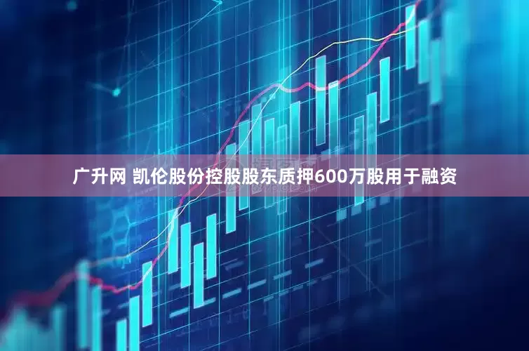 广升网 凯伦股份控股股东质押600万股用于融资